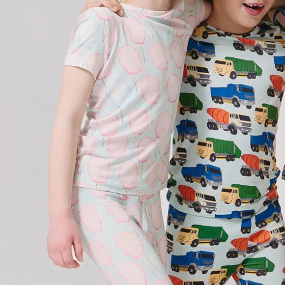 GIRLS Bamboo Pj Set - Cotton Candy - Picture 3 of 3